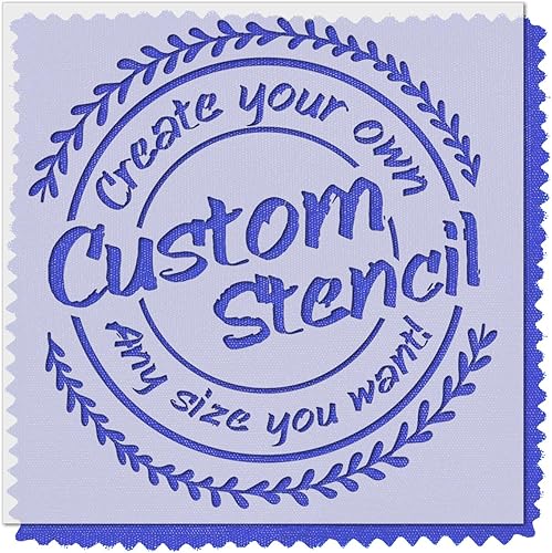 Stencil Stop Plantillas personalizadas para pintura en aerosol, personalizables para logotipos, negocios, imágenes, plástico Mylar de 0.55 pulgadas