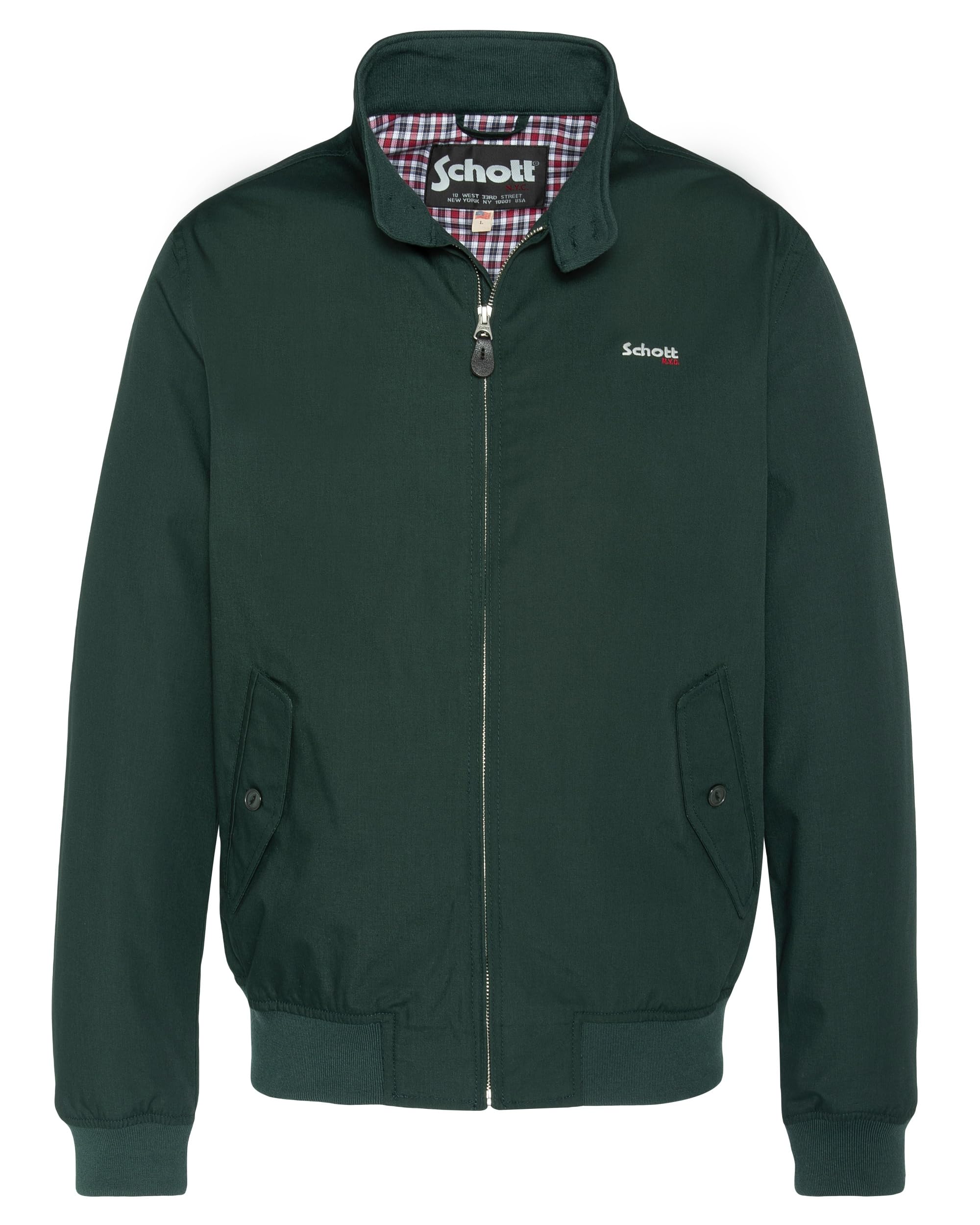 Schott NYC Men's Jacket, Dark Green, 3XL
