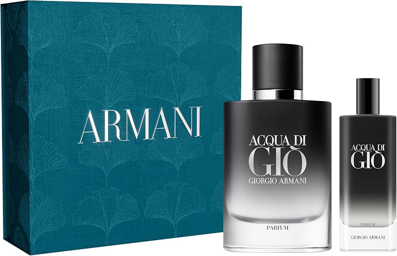 Acqua di Giò Parfum - Colonia para hombre terrosa y amaderada | Fragancia con bergamota, romero y madera - Aroma cítrico fresco de larga duración para hombre - Botella recargable perfecta para el uso diario
