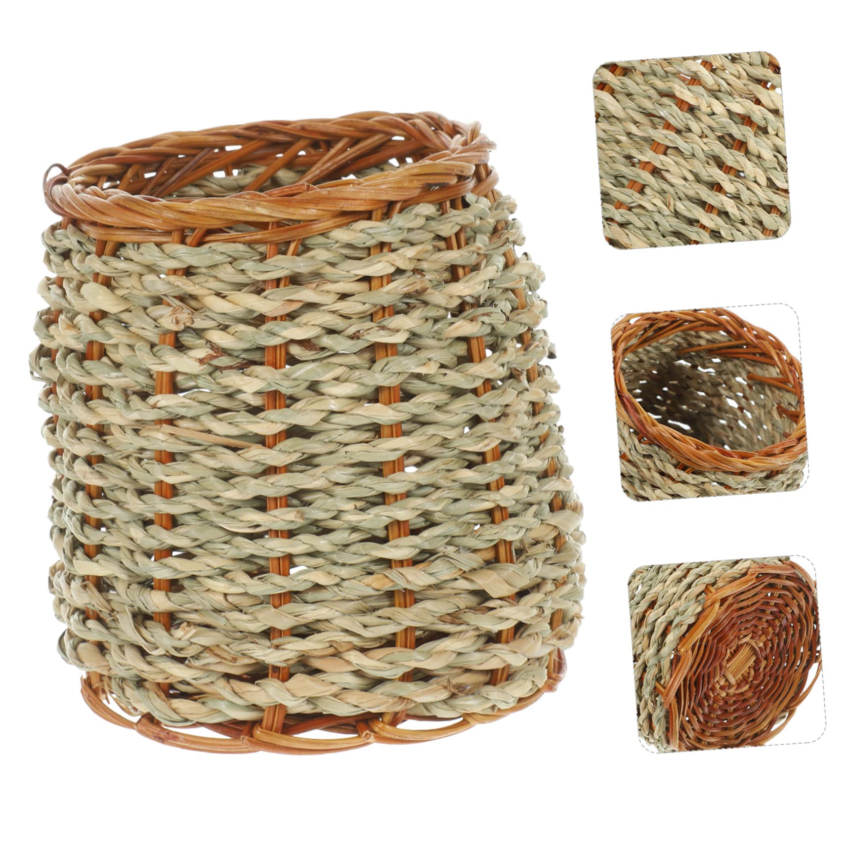 SEWACC 5piezas Organizador De Escritorio De Papelera Natural Portalápices Mano Contenedor De Lápices Para Oficina y Decoración De Mesa