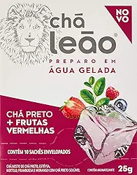 Leão Chá Gelado Chá Preto E Frutas Vermelhas 10 Sachês
