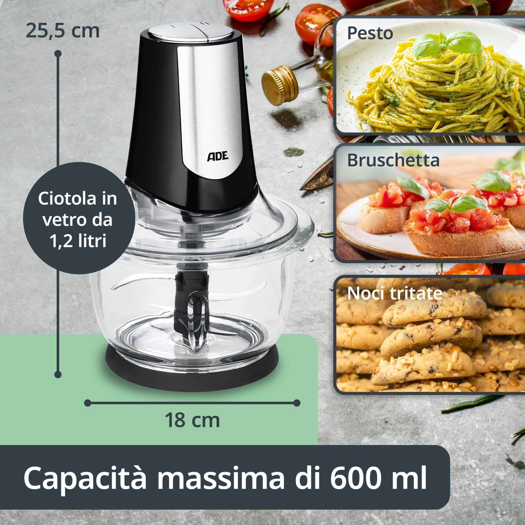 Wooden World - trituratore di cavoli e altre verdure e frutta. Affettatrice da cucina per verdure 42 cm