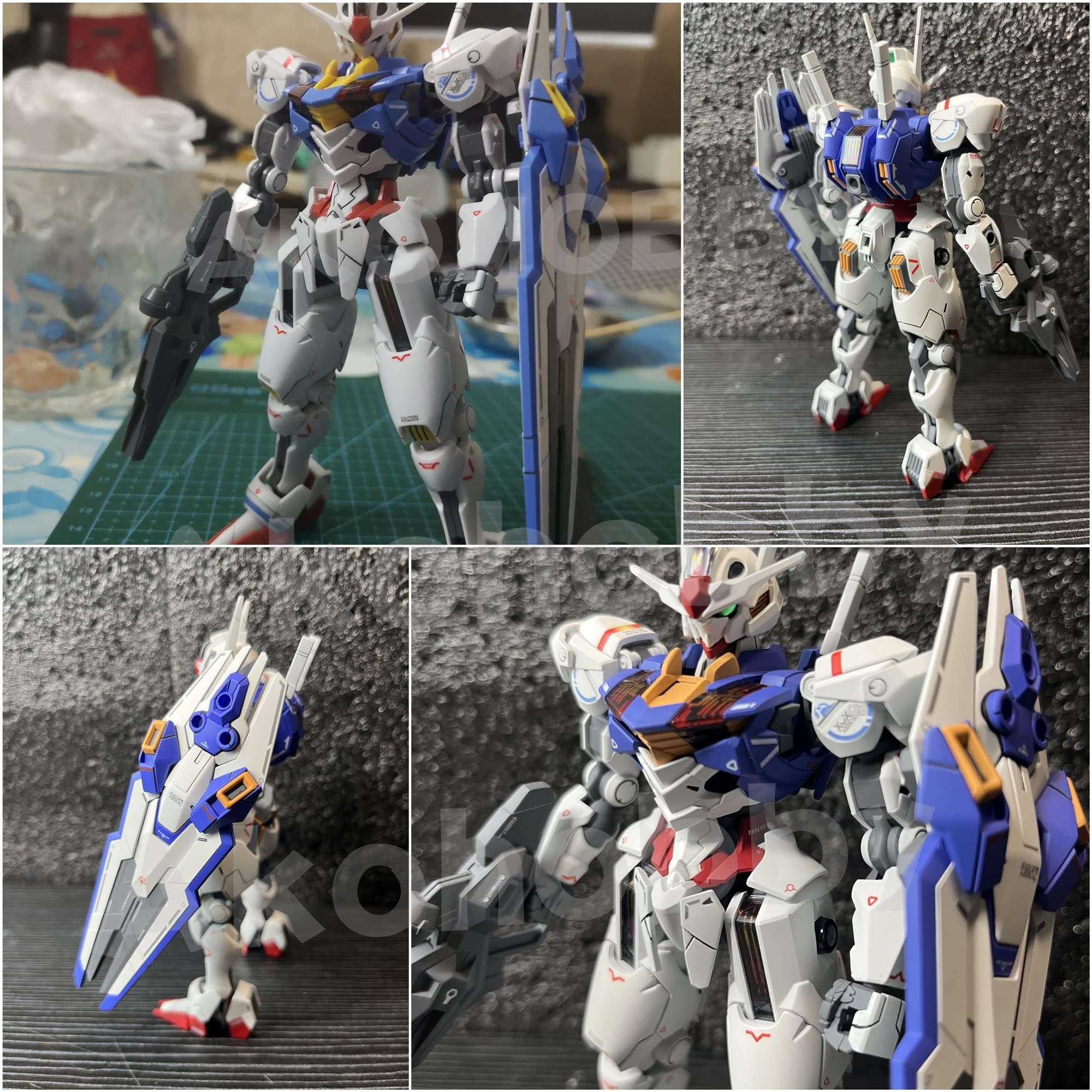 AKO Hobby HG Aerial Gundam Calcomanía fluorescente Mercury Witch escala 1/144, tipo de transferencia de agua, exclusivo Gundam Aerial AKO