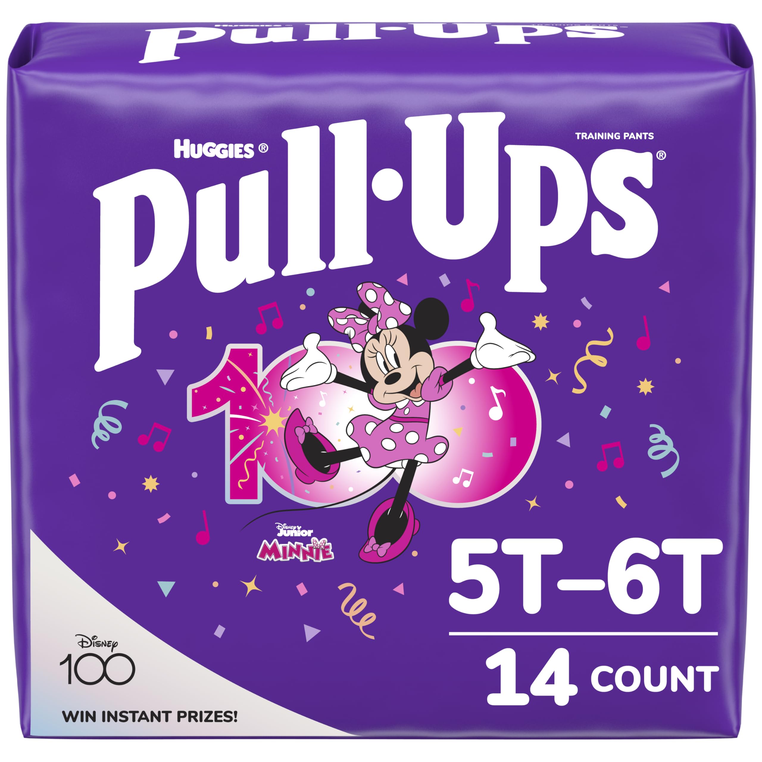 Pull-UpsGirls' Potty Training Pants, 5T-6T (46+ lbs), 14 Count