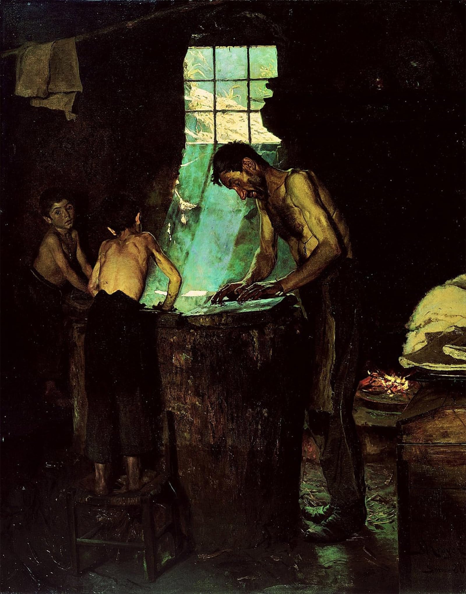 SERENDIPITP Abstract Painting Mural Print Picture Wall Decor Painting Italienske lands by Peder Severin Krøyer Vintage Wall Artwork for Home Decor 60x90cm