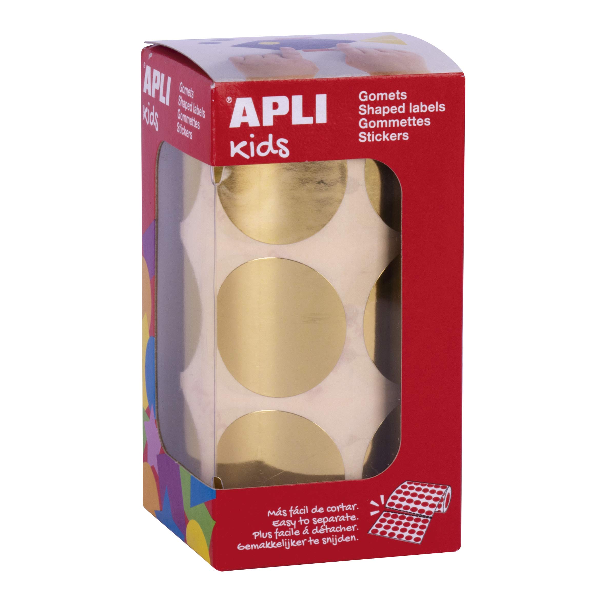 APLI Kids 18481 – Roll of Round Rubber Bands Ø33 mm Metallic Gold