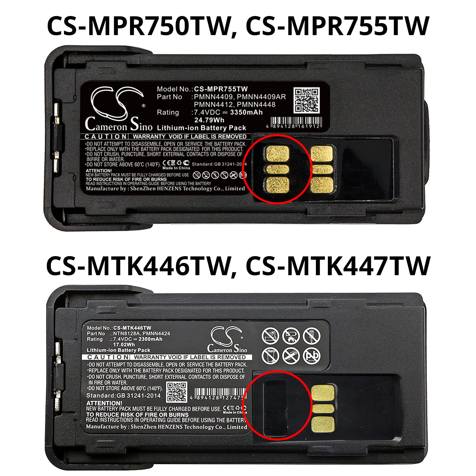 TECHTEK Batterie 2200mAh Compatible avec [Motorola] APX2000, APX3000, CP7668, DGP5050, DGP8050, DP-2400, DP-2600, DP2000, DP2400, DP2400E, DP2600, DP2600E, DP4000, DP4400, DP4400E, DP4401, DP4401E, D