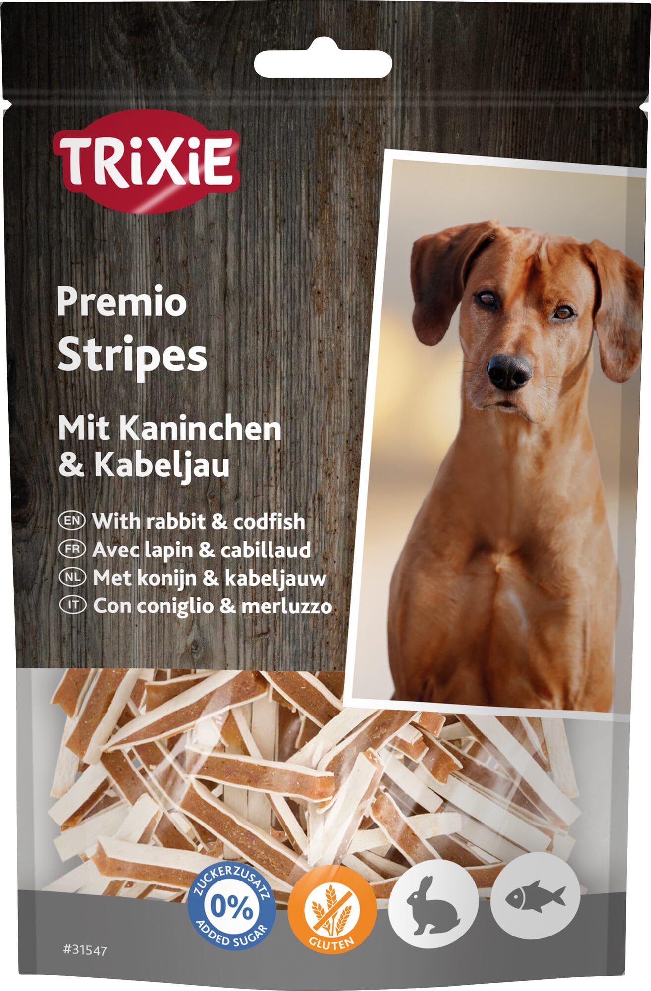 Trixie Trixe Premio Fish Rabbit Stripes For Dogs - 100G