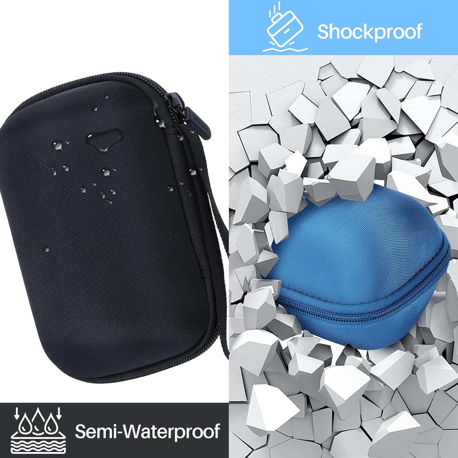 Storage Case Compatible with Ultimate Ears UE WONDERBOOM 4 3 2 Portable Waterproof Speaker (Gray Case) - Image 7