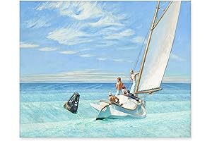 Vintage Modern Art, Blue Ocean Print by Edward Hopper
