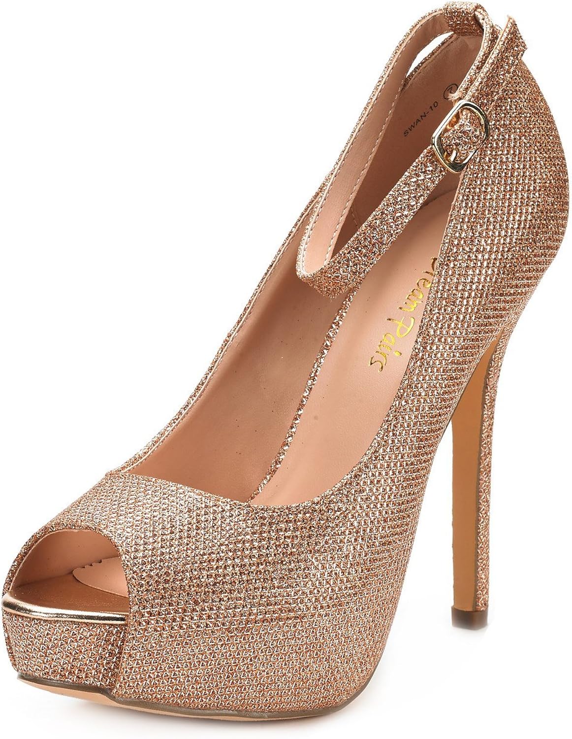 DREAM PAIRS Women's Swan-10 High Heel Platform Dress Pump Shoes