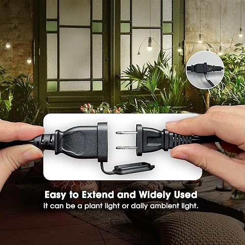 Miniatura 4 de Briignite Luz de crecimiento colgante, 3 luces LED de espectro completo con cable de alimentación de 8.86 pies, bombillas reemplazables base E26,