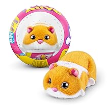 Pets Alive Hamster Mania by ZURU, Orange Hamster, Pet Nurture, Soft Toy, Real Alive, 20+ Sounds Interactive, Electronic Pet, (Orange)