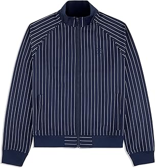 Sergio Tacchini Men's Gessato Suiting Track Jacket- Maritime Blue