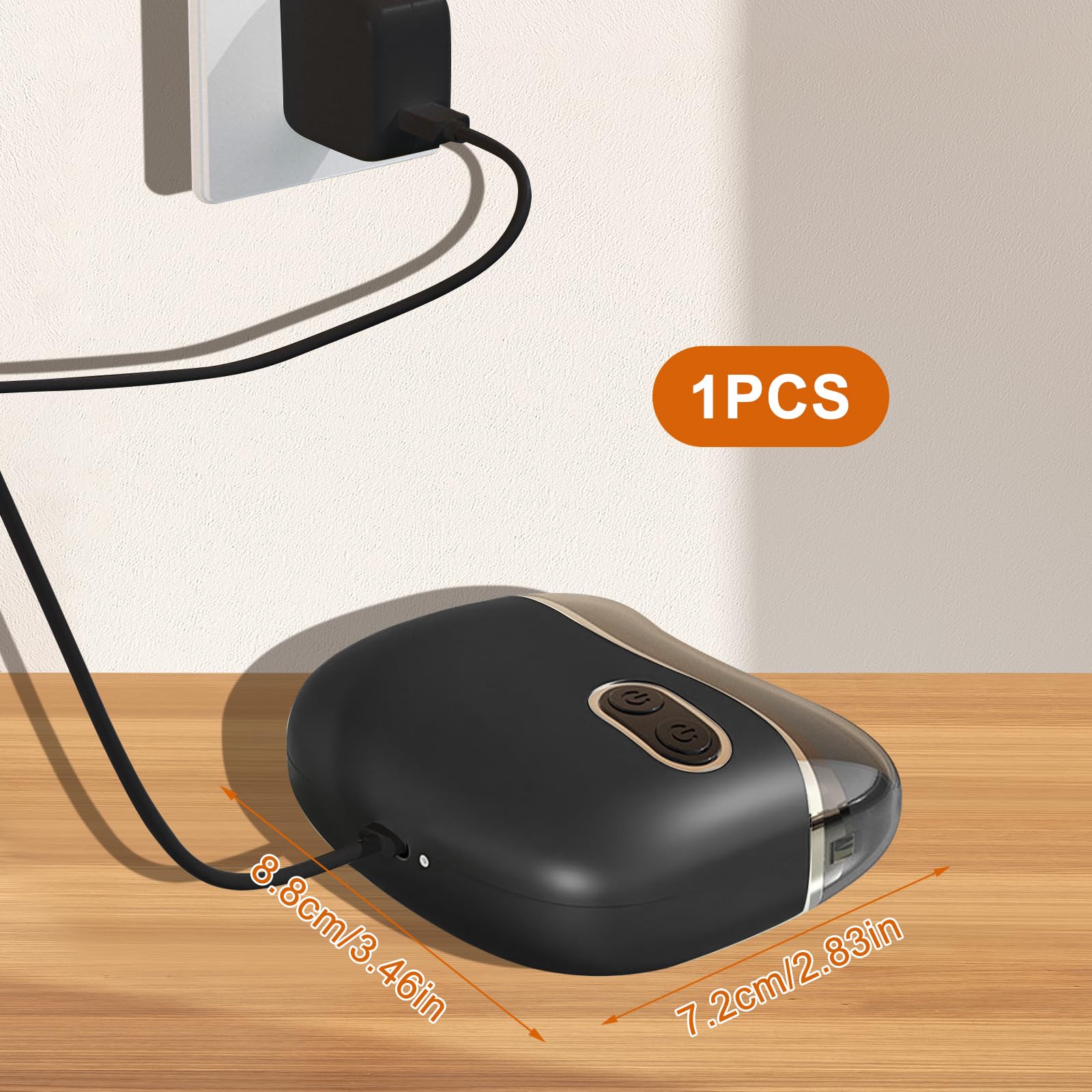 Cortaúñas Eléctrico, Cortaúñas Eléctrico 3 en 1, Corta Uñas Electrico Recargable USB Automático, Cortador de Uñas Pulido de luz LED, para Bebés, Niños, Personas Mayores y Adultos(Negro)