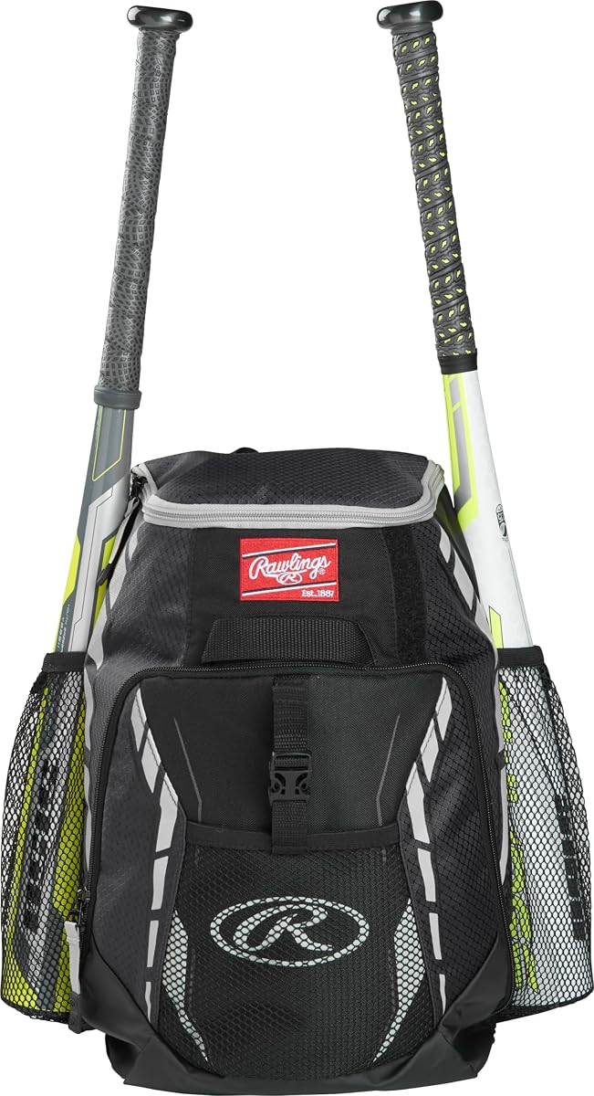 Mochila para equipo de béisbol y softbol R400 | T-Ball / Rec / Viajes | Múltiples colores