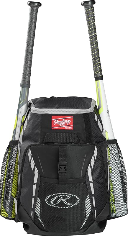 Mochila para equipo de béisbol y softbol R400 | T-Ball / Rec / Viajes | Múltiples colores