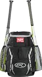 Rawlings | R400 Baseball & Softball Backpack Equipment Bag | T-Ball / Rec / Travel | Multiple Colors