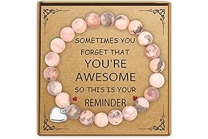 Sereney Inspirational Bracelets for Teen Girls Set: 'You are Awesome'