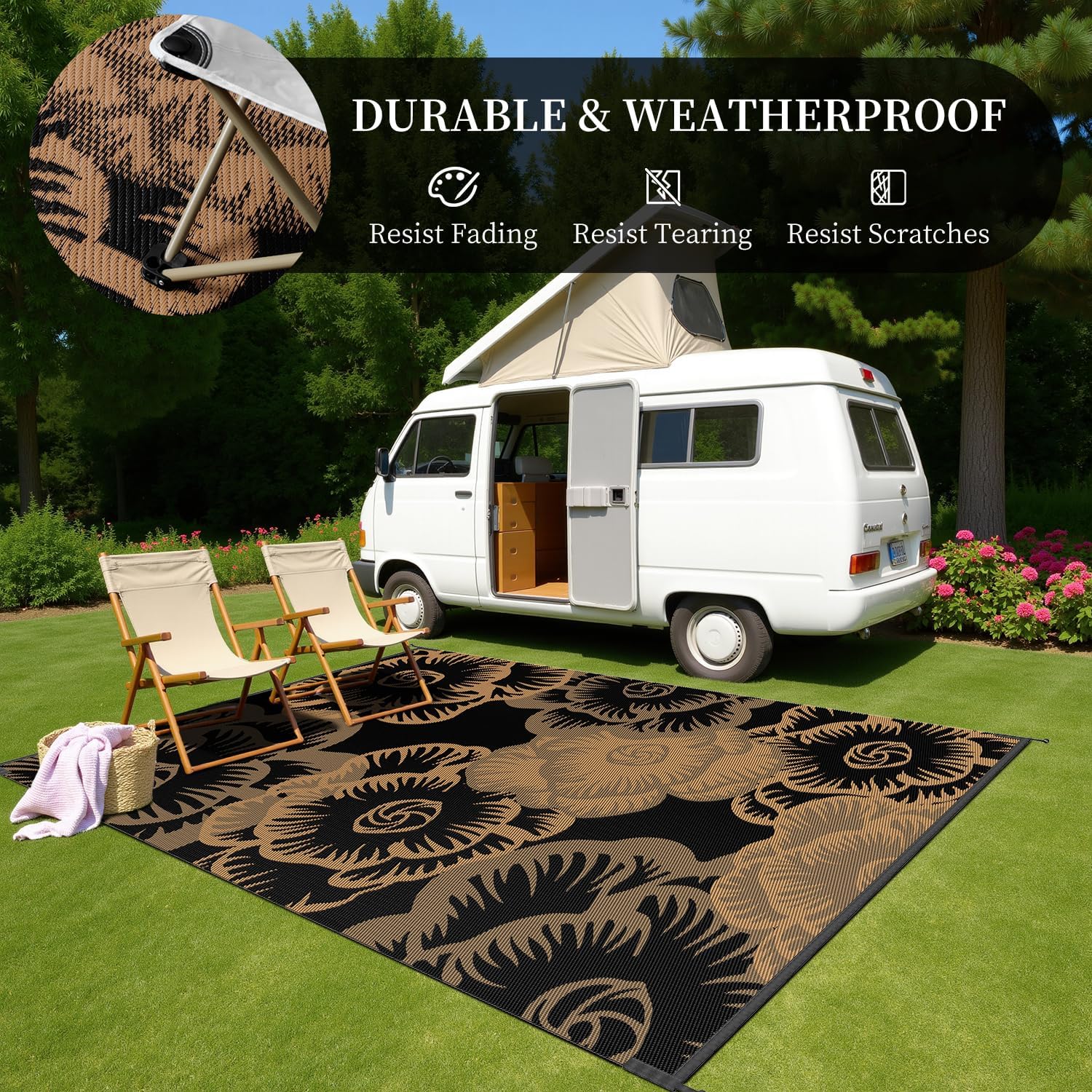 Transform Your Outdoor Space: MontVoo Waterproof Patio Rug Review