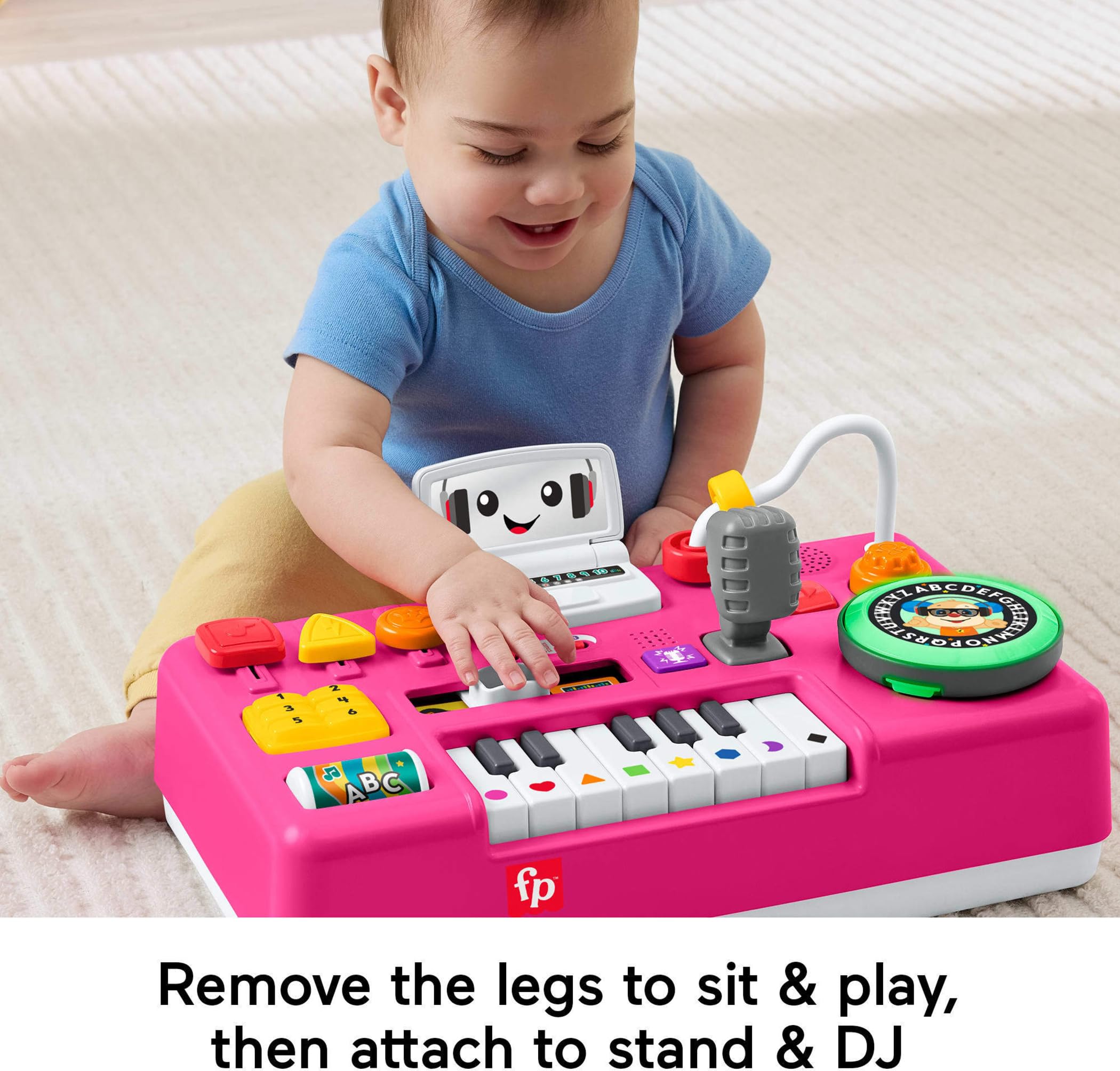 フィッシャープライス DJテーブル＆ピアノ 美品 Amazon.com: Fisher-Price Laugh & Learn Mix & Learn DJ Table Baby