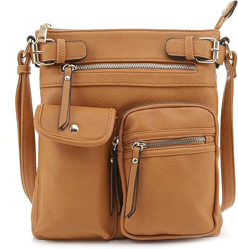 Bolso tipo bandolera para mujer SG SUGU Katie, liviano, con varios bolsillos