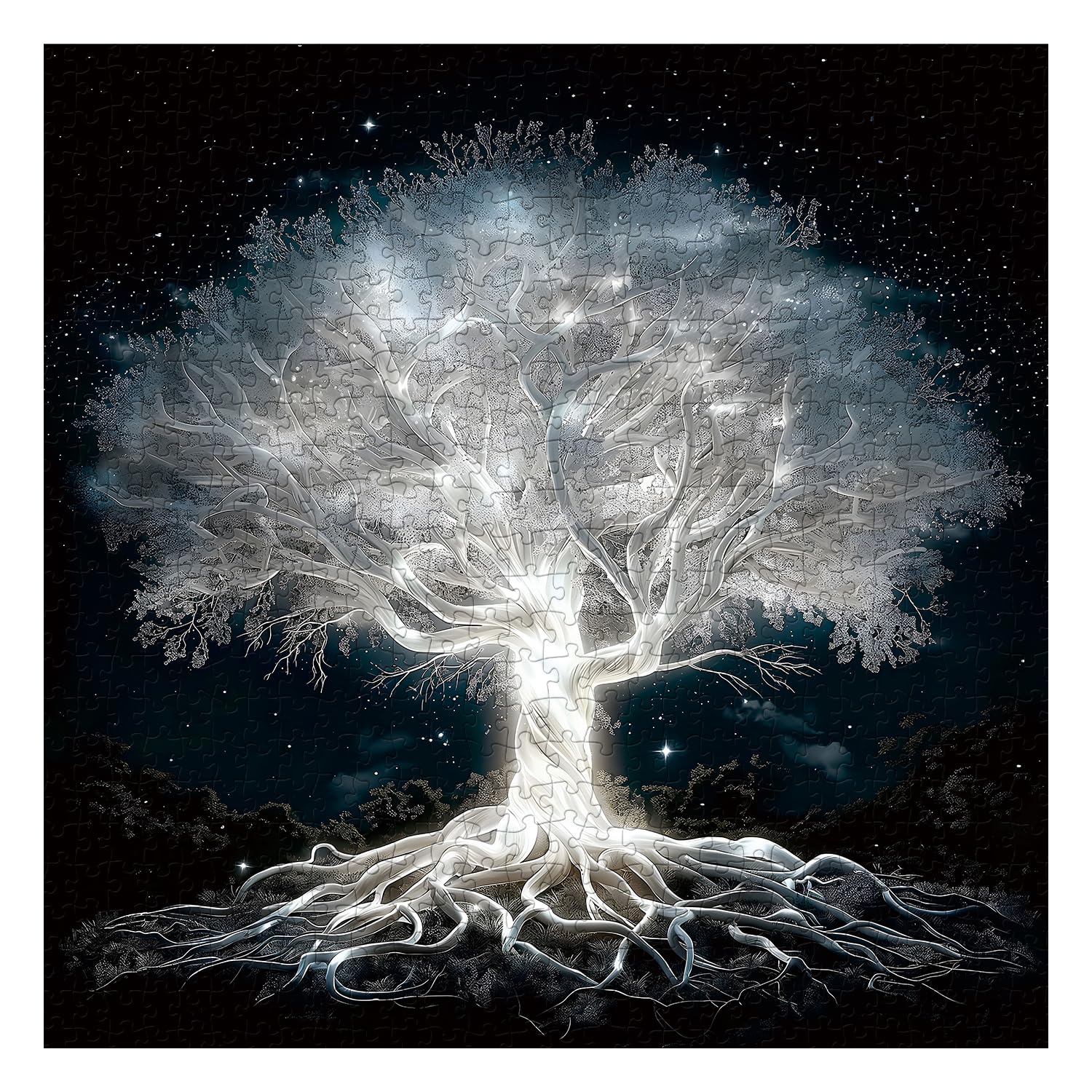 Amazon.com: Glowing Tree of Life Puzzle for Adults 1000 Pieces
