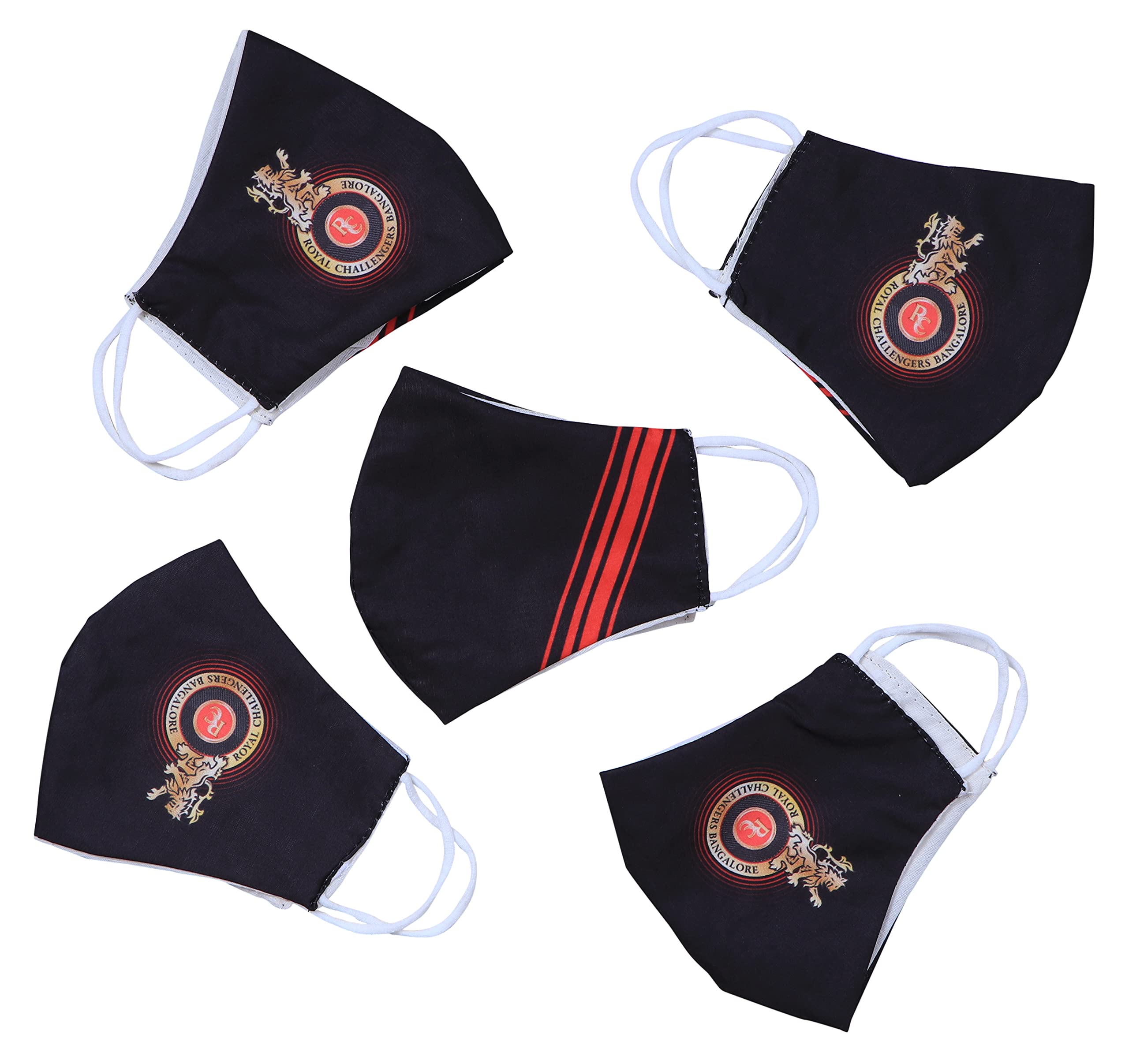 VE-MARUSH (PACK OF 5 IPL RCB MASK FOR MEN,WOMEN,KIDS, 3 LAYER CLOTH COTTON RCB FACE MASK, DIGITAL PRINTED IPL MASK REUSABLE WASHABLE CLOTH MASK FOR MEN, WOMEN, KIDS (B092SRG124) Amazon Price History, Amazon Price Tracker