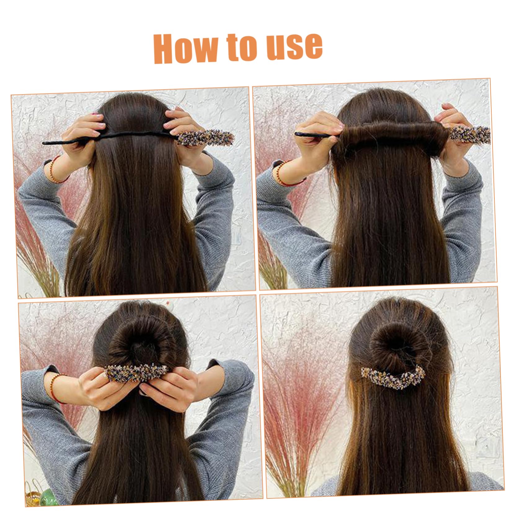 MAGICLULU 3 Set Di Fiori Per Per Chignon Intrecciati Per Ragazze E Donne Per Chignon Accessori Per Da Donna 3 Pezzi*3
