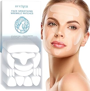 Svvimer Face Wrinkle Patches (160Patches), Wrinkle Patches for Face Overnight, Remove Facial Wrinkles, Eye Wrinkle Patch, Facial Wrinkle Strips, Laugh Lines Wrinkle Patch, Forehead Wrinkles Treatment