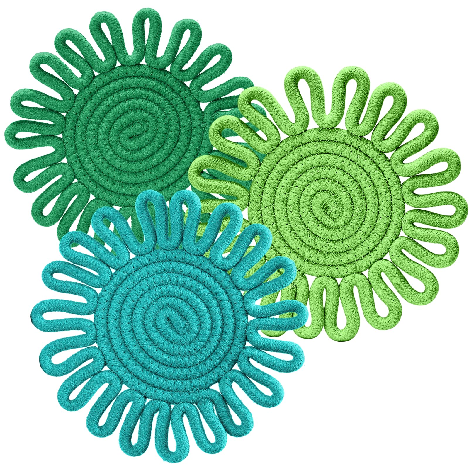 7.5" Trivets for Hot Dishes, 3 Pack Trivets for Hot Pots and Pans