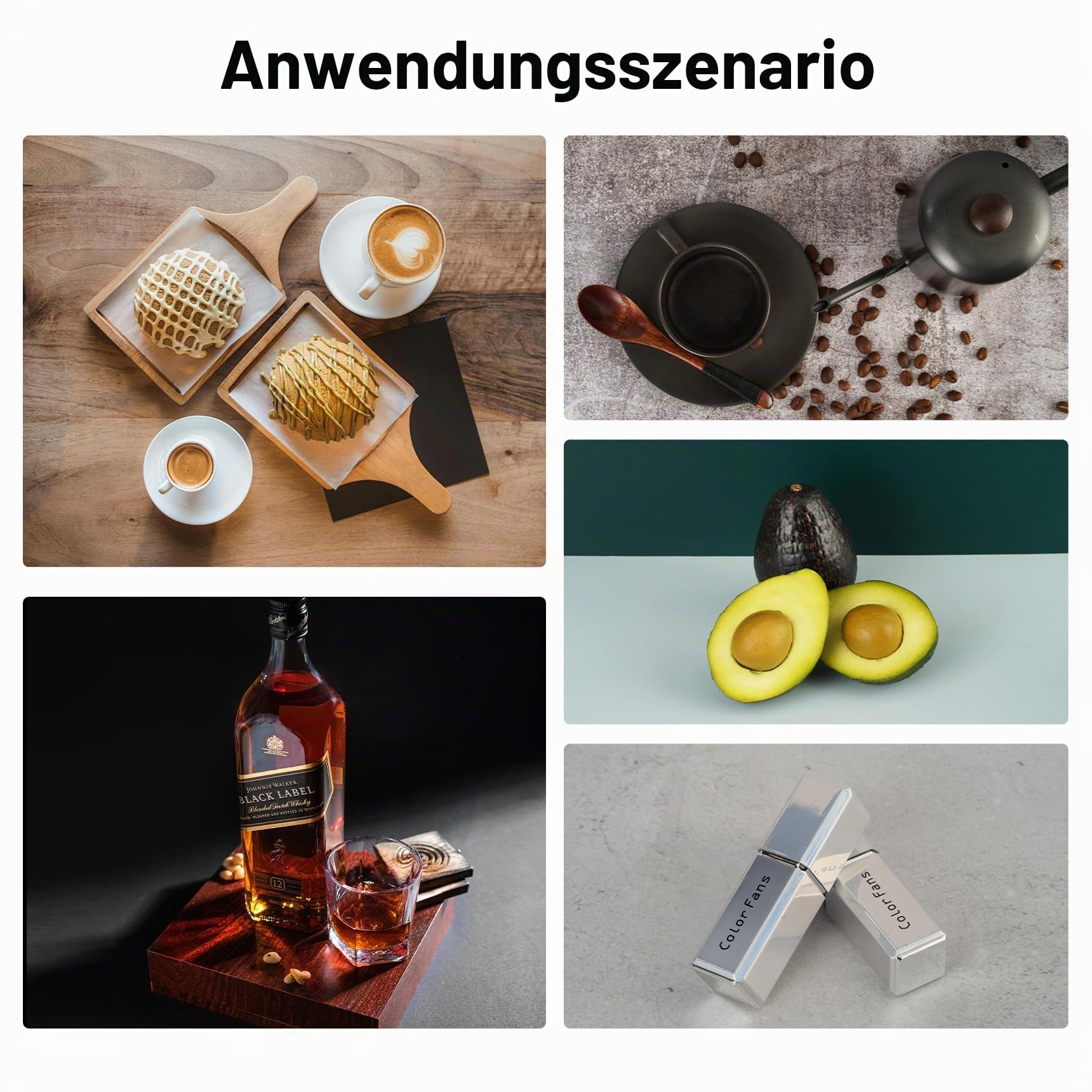 Fotohintergrund Set 30 x 40 cm für Kleine Produktfotografie