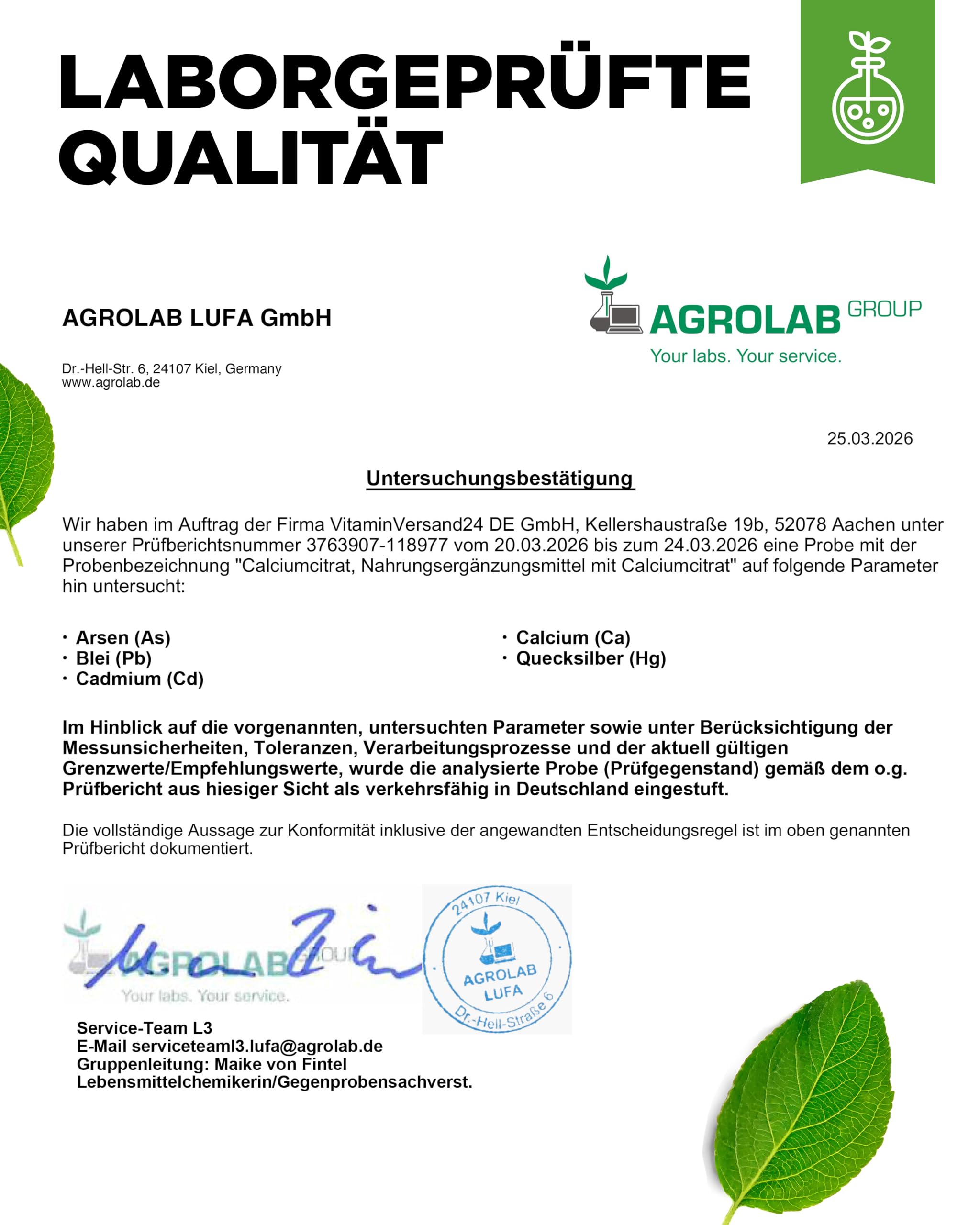 vit4ever Calciumcitrat - 180 Kapseln - hochdosiert mit 1100 mg pro Kapsel | hohe Bioverfügbarkeit, Kalzium für Knochen, Zähne & Energiestoffwechsel, laborgeprüft