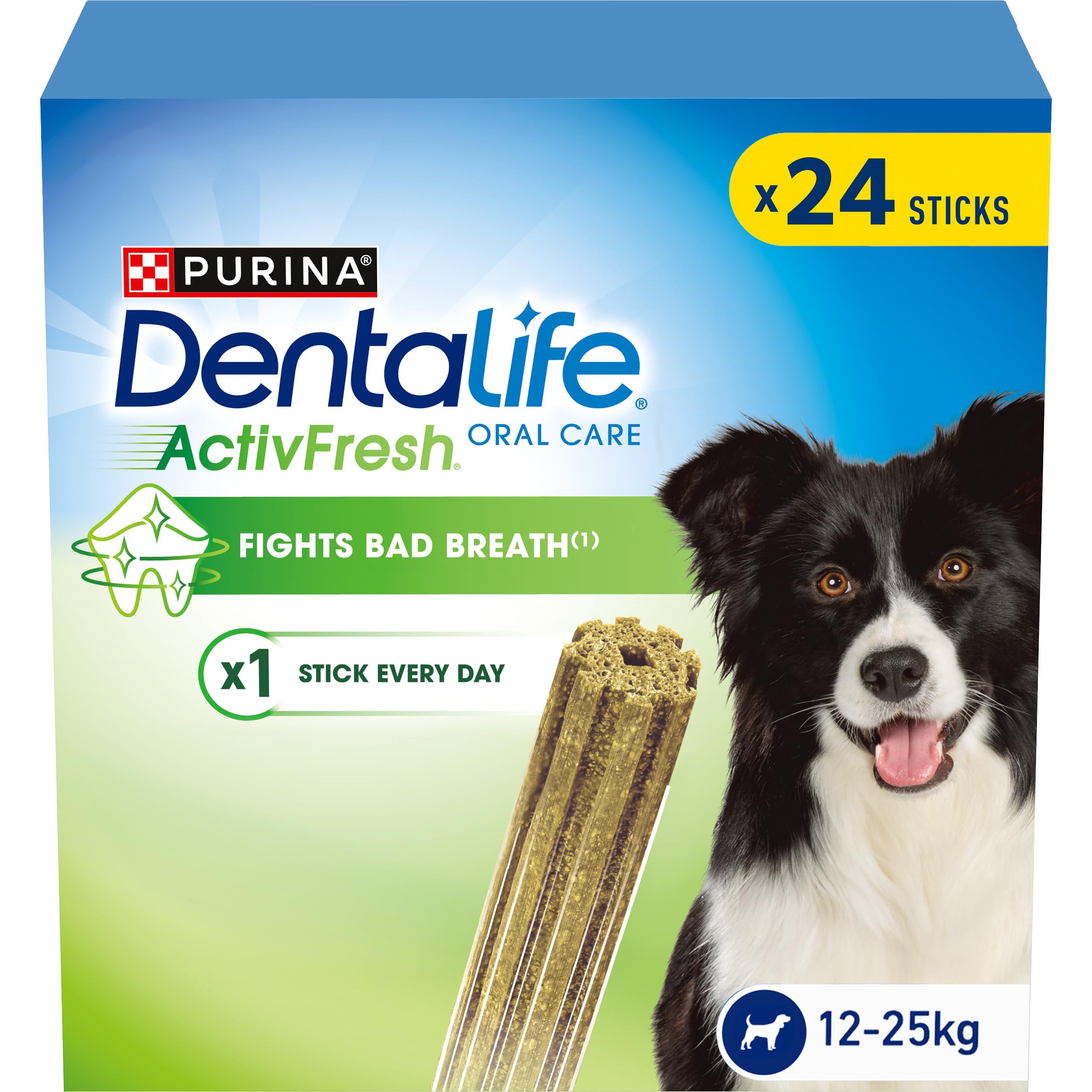 DENTALIFE ActivFresh Medium Dental Chicken Dog Chews 24 Sticks