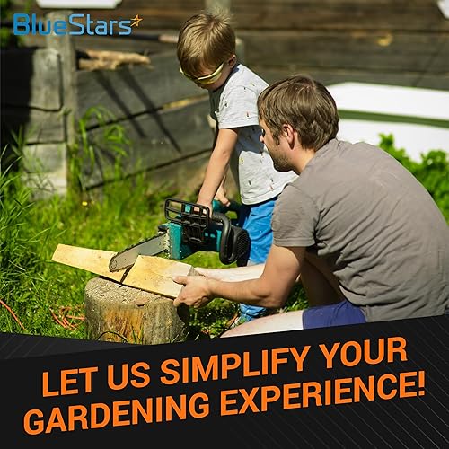 Miniatura 7 de BlueStars 3 paquetes de cadena de motosierra de 14 pulgadas, paso LP de 38 pulgadas, calibre de 0.050 pulgadas, 52 eslabones de transmisión, se