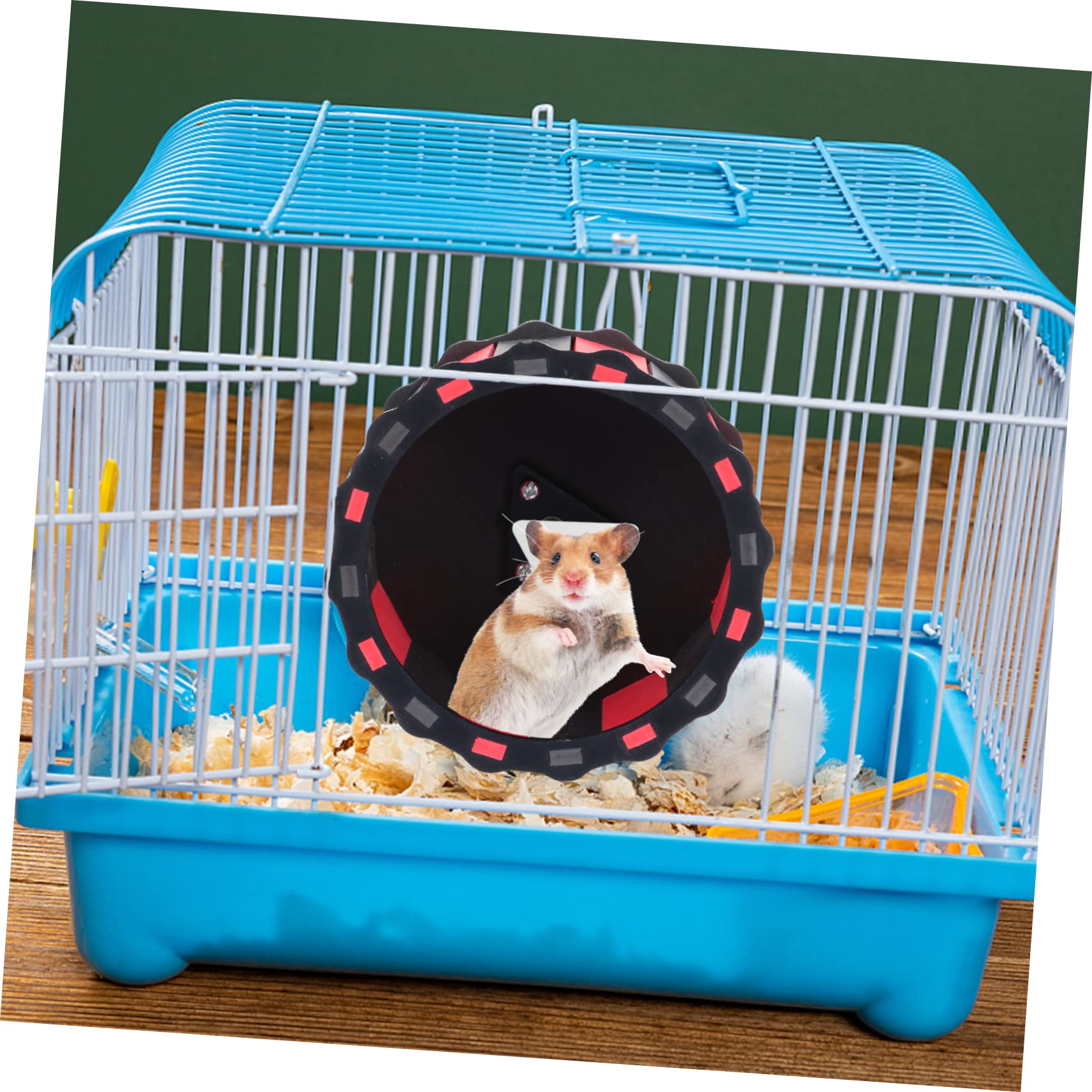 Silent Hamster Exercise Wheel 12-inch Running Spinner for Small Pets Quiet Steel Axle for Hamsters Gerbils and Mice Cage Accessory - image 8