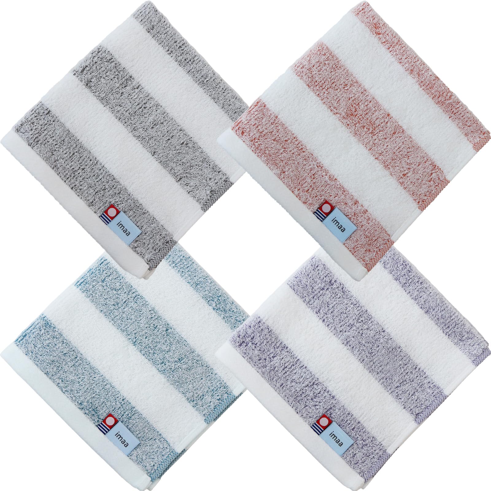 Imabari Hand Towels, Set of 4