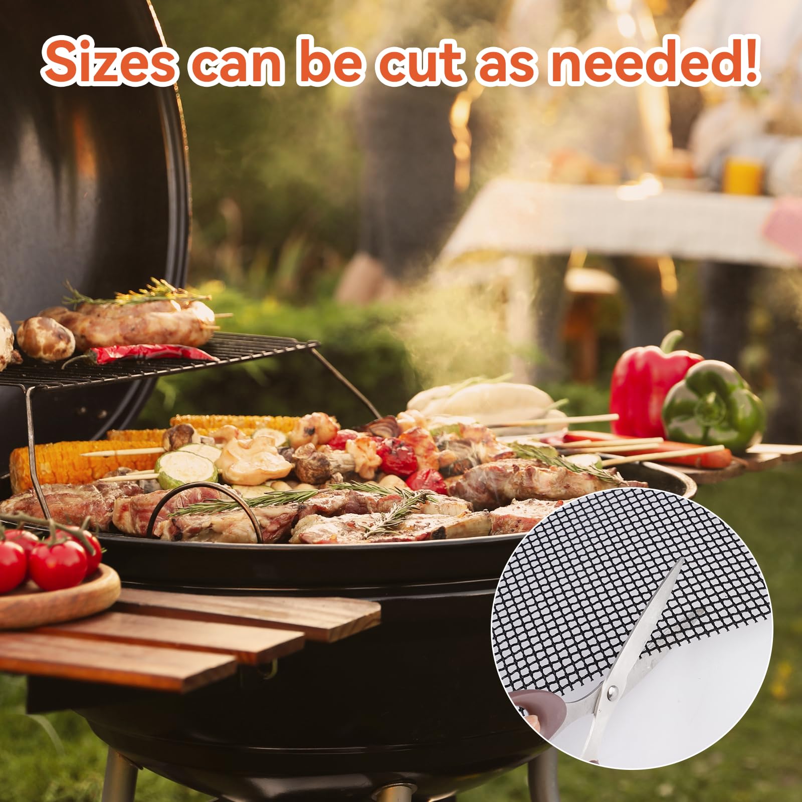 Set Di 5 Tappetini Da Cucina BBQ Barbecue Mat Teglia Da Forno 40x33cm Per Barbecue A Gas A Carbone Elettrico 83832812