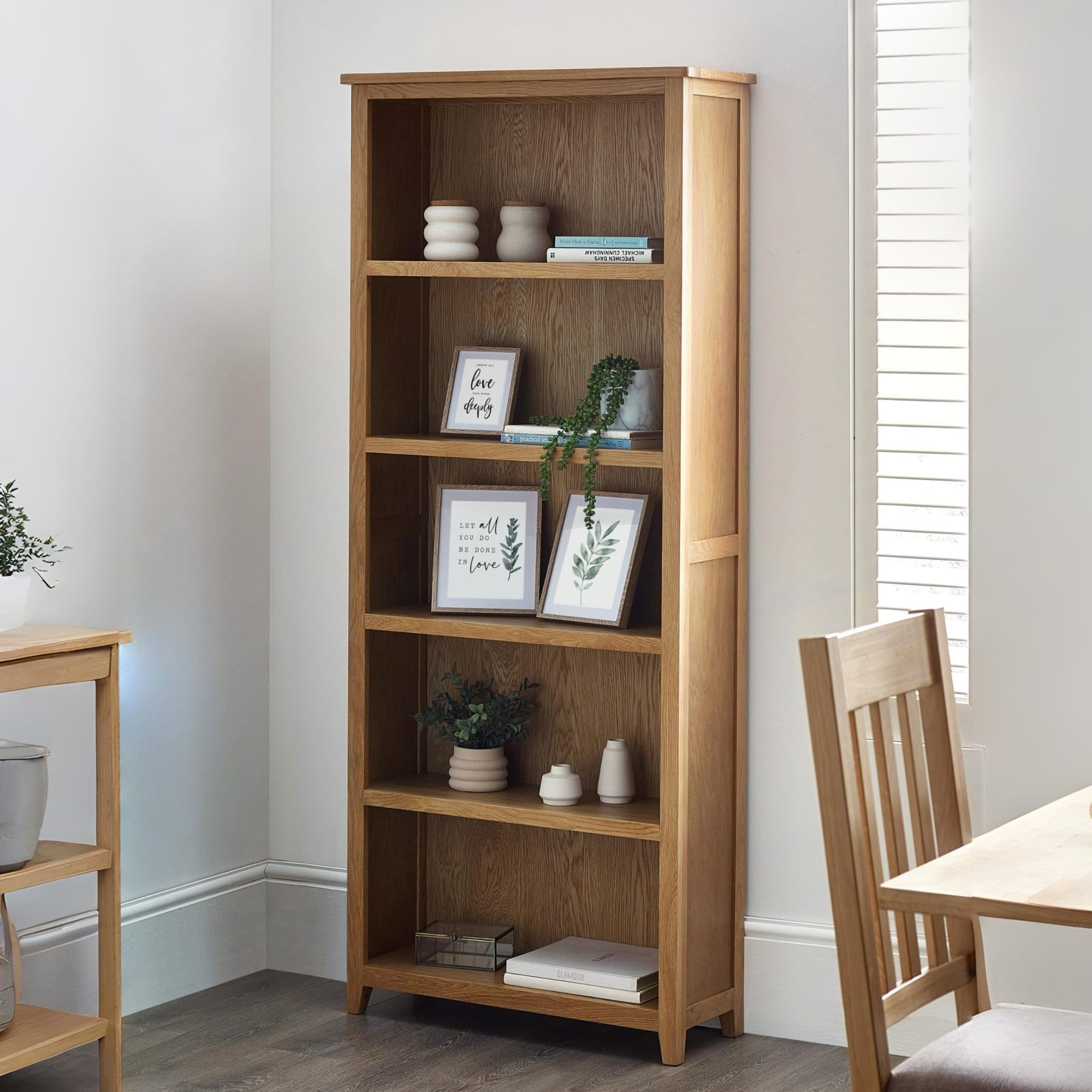 Julian Bowen Mallory Oak Bookcase