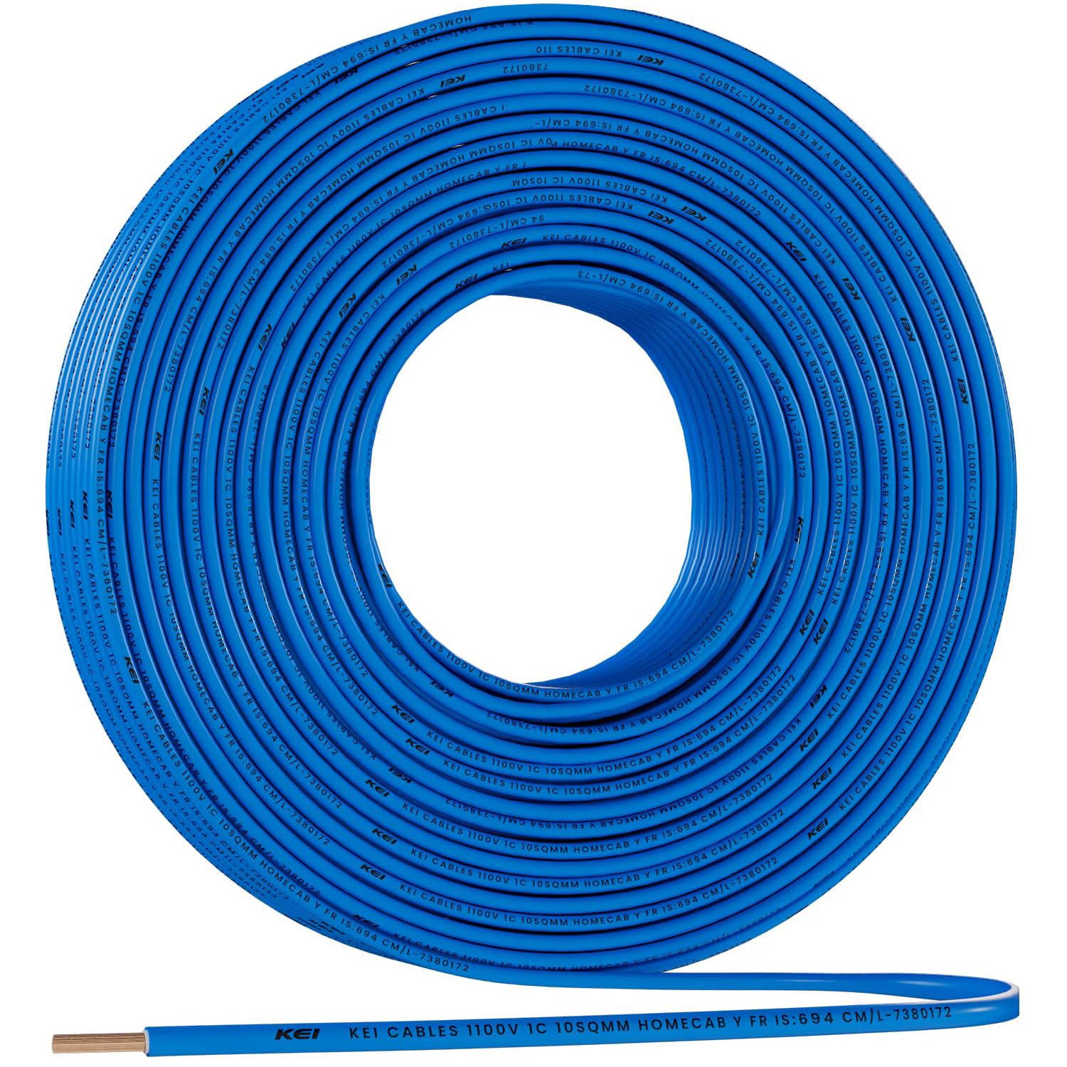 KEI WIRES & CABLES Homecab 2.5 sqmm 1 Core 99.97% Pure Copper Conductor Flame Retardant House Wire PVC Insulated Cable for Domestic & Industrial Electrical Wiring (Red, 90 Meters) — Amazon image 30