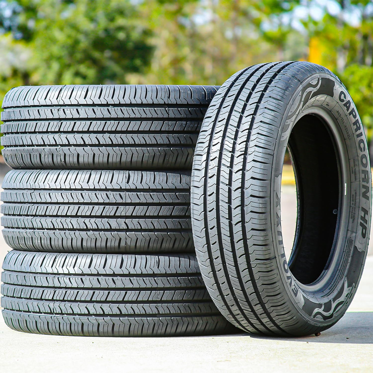 Set of 4 (FOUR) Evoluxx Capricorn HP All-Season Passenger Car Performance Radial Tires-225/55R18 225/55/18 225/55-18 98H Load Range SL 4-Ply BSW Black Side Wall UTQG 700AA