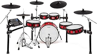 Alesis Strike Pro Special Edition – Electric Drum Set with Full-Sized Kick Drum, Hybrid Wood-Shell Toms and Snare, 4 Cymba...