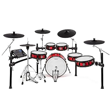 Alesis Strike Pro Special Edition Electric Drum Set with Full-Sized Kick Drum, Hybrid Wood-Shell Toms and Snare, 4 Cymbals, Hi-Hat and 45000 Samples