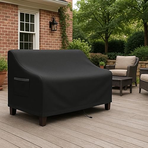 Miniatura 6 de Funda de sofá para exteriores, funda impermeable para muebles de patio, 78.7 pulgadas de ancho x 38.2 pulgadas de profundidad x 35 pulgadas de alto,