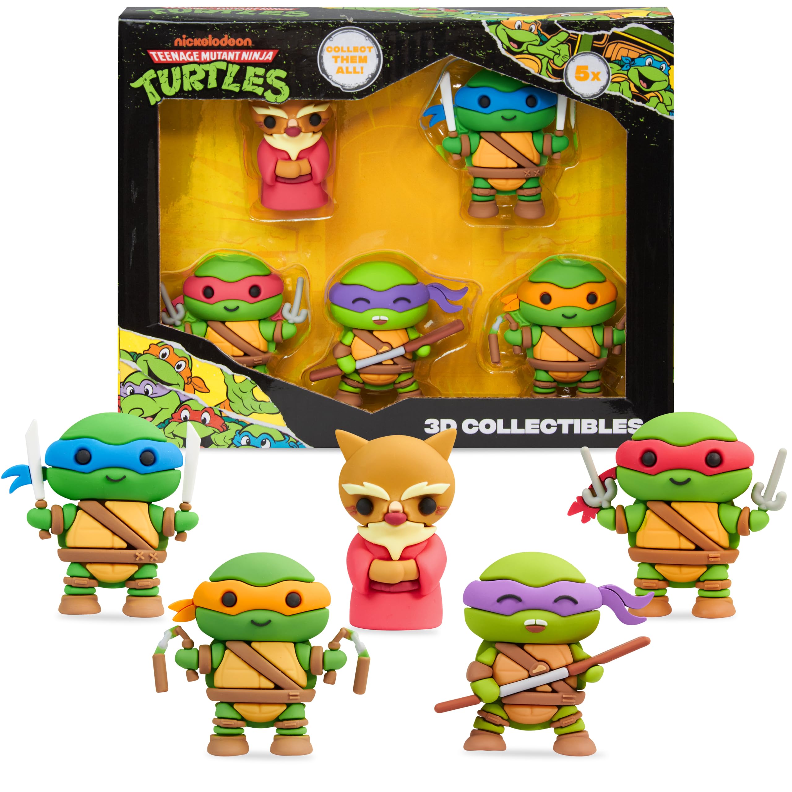 Get Trend Teenage Mutant Ninja Turtles Boys Mini Toy Figure Set, 5 Pieces
