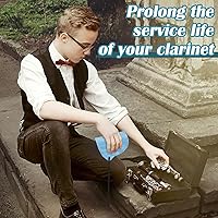 Vista 7 de Boao - Kit de limpieza de clarinete de 23 piezas, set de accesorios todo en uno con hisopo, cajas de cañas, grasa de corcho y reposapulgares, kit