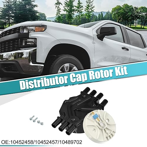 Miniatura 2 de uxcell Kit de tapa y rotor de distribución de encendido para Chevrolet Silverado 1500 1999-2006 para GMC Sierra 1500 1999-2007 No.1045245810452457