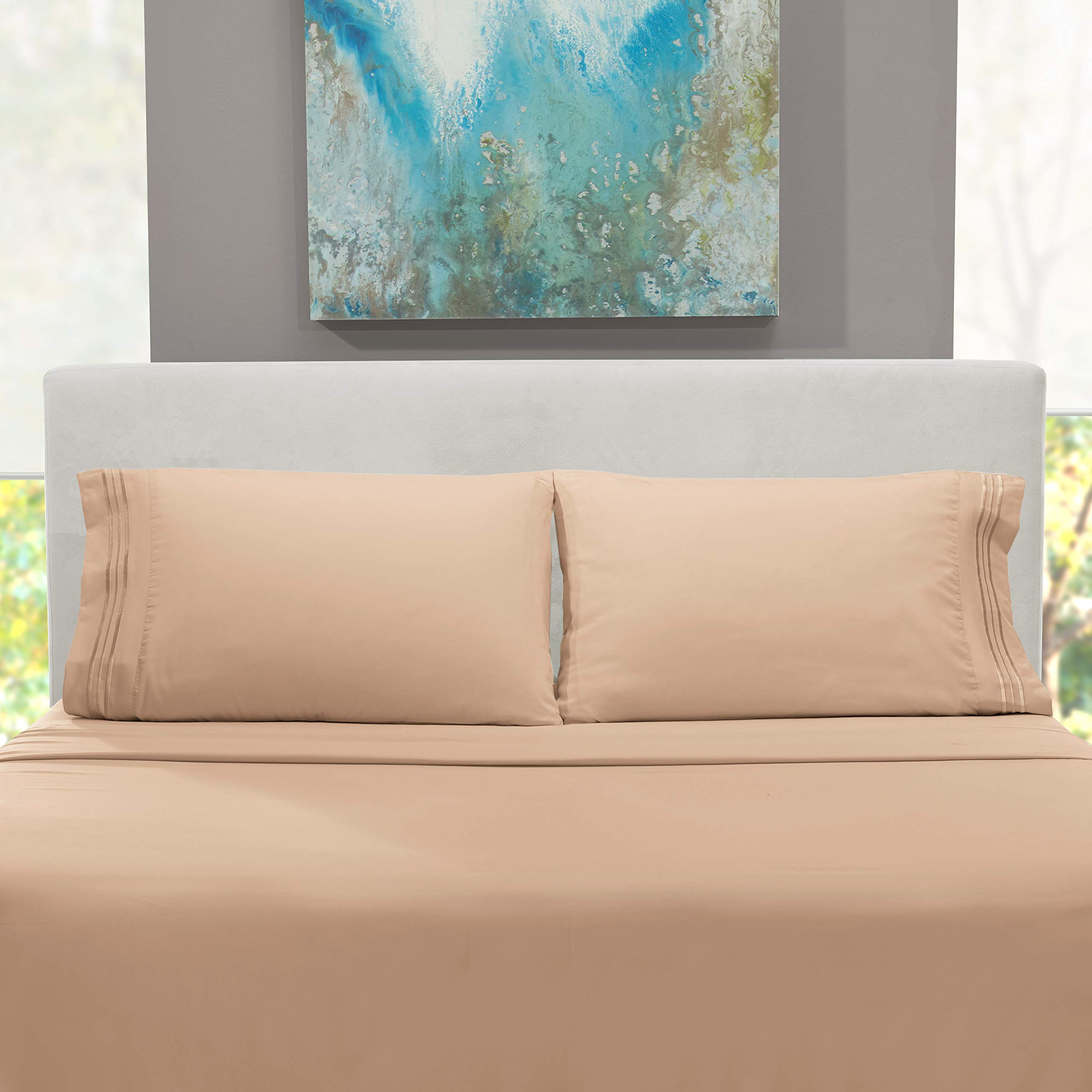 Hearth & Harbor 6-teiliges Bettwäsche-Set – Extra Tief, Für Matratzen Bis 53,3 Cm, Twin XL