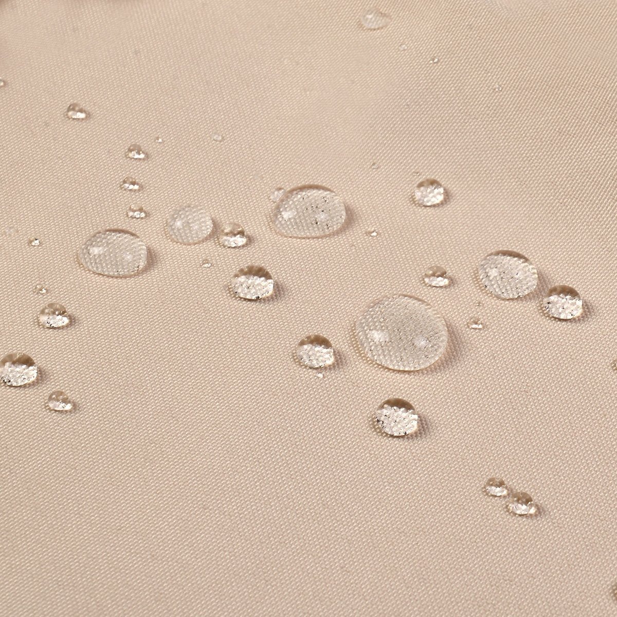 RELAX4LIFE Toit de Rechange pour Balancelle, Toit de Balançoire Toile Épaisse à 160G/M2 Imperméable et Anti-UV en Polyester (191x132CM, Beige)