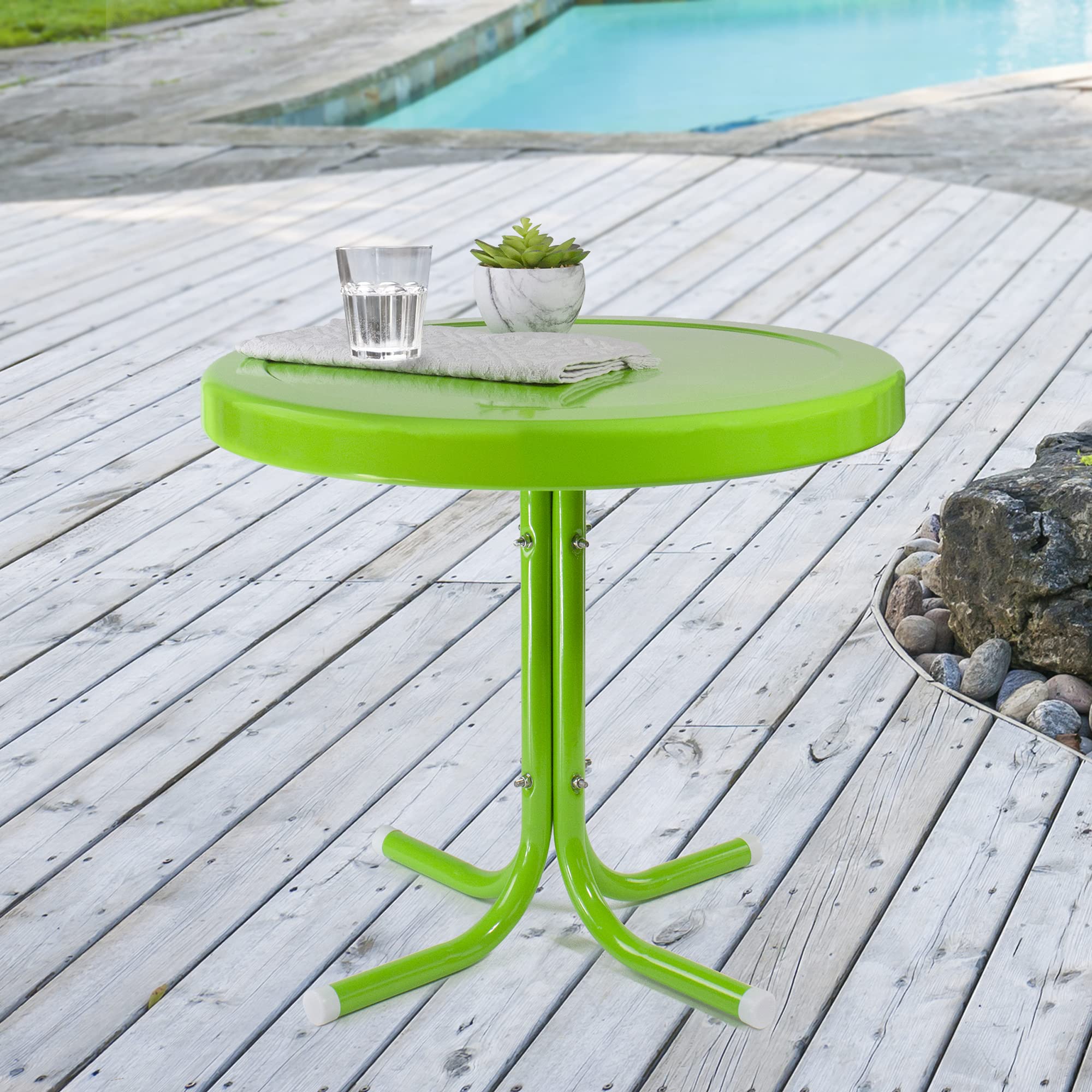Amazon.com : Northlight Outdoor Retro Tulip Side Table, 22